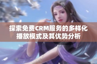 探索免费CRM服务的多样化播放模式及其优势分析