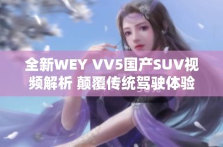 全新WEY VV5国产SUV视频解析 颠覆传统驾驶体验