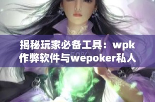 揭秘玩家必备工具：wpk作弊软件与wepoker私人局作弊攻略