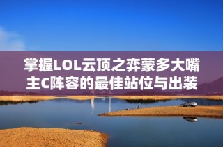 掌握LOL云顶之弈蒙多大嘴主C阵容的最佳站位与出装技巧