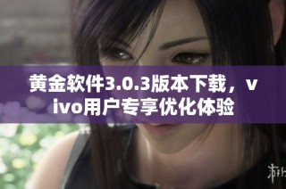 黄金软件3.0.3版本下载，vivo用户专享优化体验