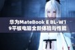 华为MateBook E BL-W19平板电脑全新体验与性能分析