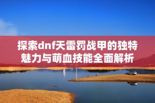 探索dnf天雷罚战甲的独特魅力与萌血技能全面解析