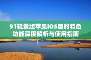 91轻量版苹果iOS版的特色功能深度解析与使用指南