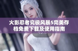 火影忍者究极风暴5完美存档免费下载及使用指南