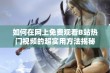 如何在网上免费观看B站热门视频的超实用方法揭秘