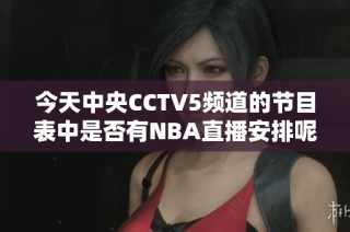 今天中央CCTV5频道的节目表中是否有NBA直播安排呢