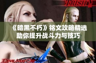 《暗黑不朽》铭文攻略精选助你提升战斗力与技巧