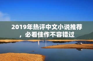 2019年热评中文小说推荐，必看佳作不容错过