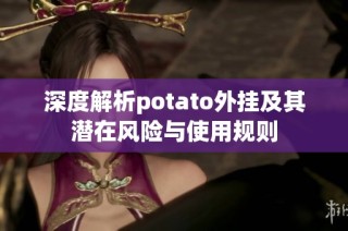 深度解析potato外挂及其潜在风险与使用规则