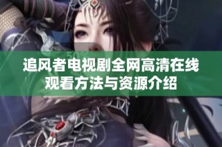 追风者电视剧全网高清在线观看方法与资源介绍