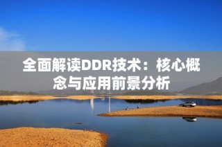 全面解读DDR技术：核心概念与应用前景分析