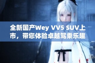 全新国产Wey VV5 SUV上市，带您体验卓越驾乘乐趣