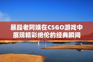 暴躁老阿姨在CSGO游戏中展现精彩绝伦的经典瞬间