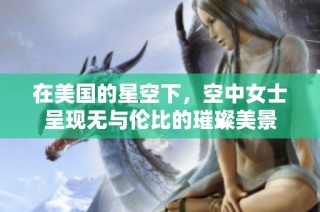 在美国的星空下，空中女士呈现无与伦比的璀璨美景