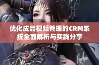 优化成品视频管理的CRM系统全面解析与实践分享