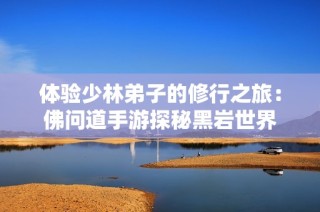 体验少林弟子的修行之旅：佛问道手游探秘黑岩世界