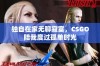 独自在家无聊寂寞，CSGO陪我度过孤单时光