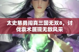 太史慈勇闯真三国无双8，讨伐袁术展现无敌风采