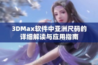 3DMax软件中亚洲尺码的详细解读与应用指南