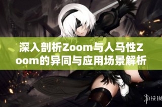 深入剖析Zoom与人马性Zoom的异同与应用场景解析