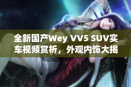 全新国产Wey VV5 SUV实车视频赏析，外观内饰大揭秘！