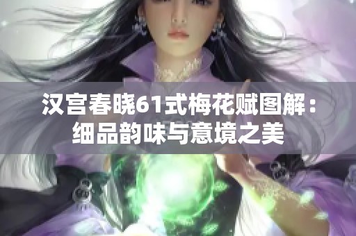 汉宫春晓61式梅花赋图解：细品韵味与意境之美