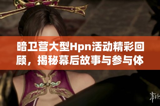 暗卫营大型Hpn活动精彩回顾，揭秘幕后故事与参与体验