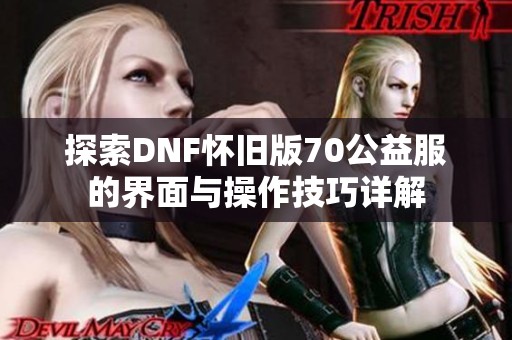 探索DNF怀旧版70公益服的界面与操作技巧详解