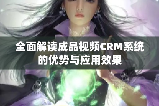 全面解读成品视频CRM系统的优势与应用效果