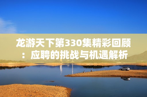 龙游天下第330集精彩回顾：应聘的挑战与机遇解析