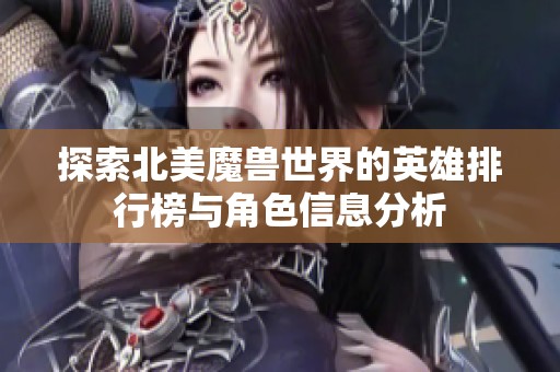 探索北美魔兽世界的英雄排行榜与角色信息分析