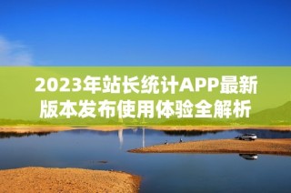 2023年站长统计APP最新版本发布使用体验全解析