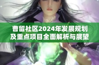 曹留社区2024年发展规划及重点项目全面解析与展望