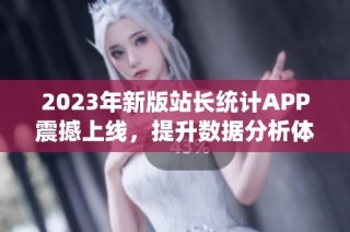 2023年新版站长统计APP震撼上线，提升数据分析体验