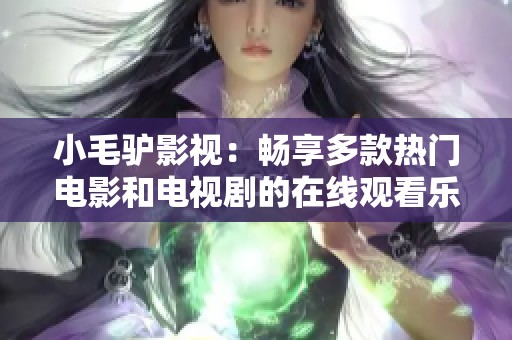 小毛驴影视：畅享多款热门电影和电视剧的在线观看乐趣