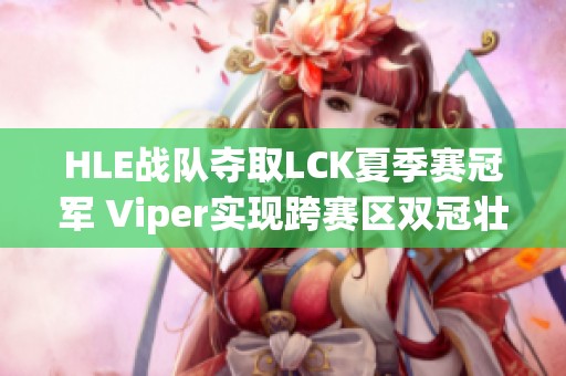 HLE战队夺取LCK夏季赛冠军 Viper实现跨赛区双冠壮举