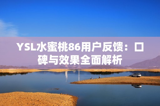 YSL水蜜桃86用户反馈：口碑与效果全面解析