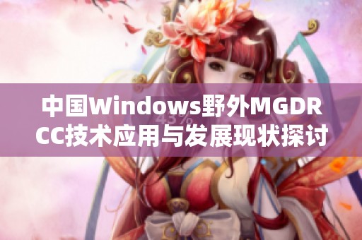 中国Windows野外MGDRCC技术应用与发展现状探讨