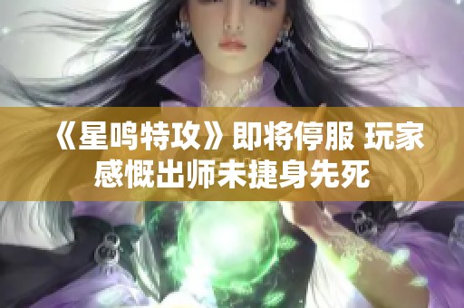 《星鸣特攻》即将停服 玩家感慨出师未捷身先死