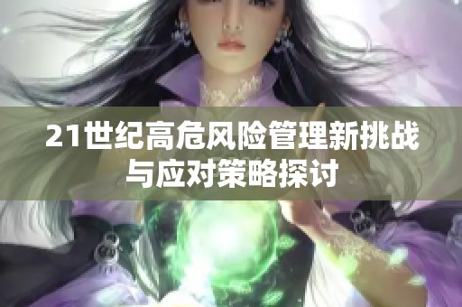 21世纪高危风险管理新挑战与应对策略探讨